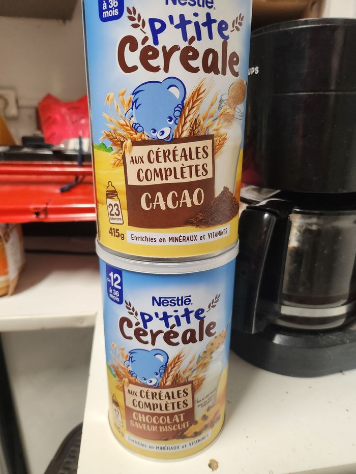 Boites p'tite céréale neuves