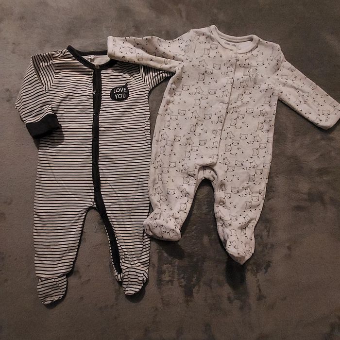 Lot 2 pyjamas bébé Orchestra et Zeeman