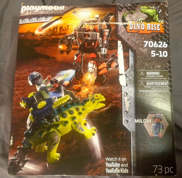 Playmobil 70626 - Neuf - Saichania et Robot Soldat - Dino Rise