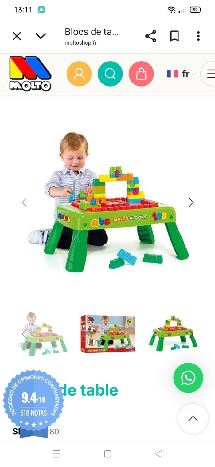 Table pour brique de construction Molto Blocks - photo numéro 7