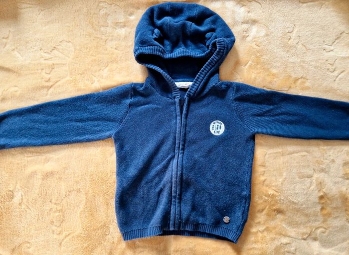 Gilet zippé bébé 12 mois