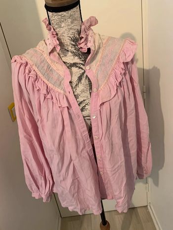 Chemise rose vintage