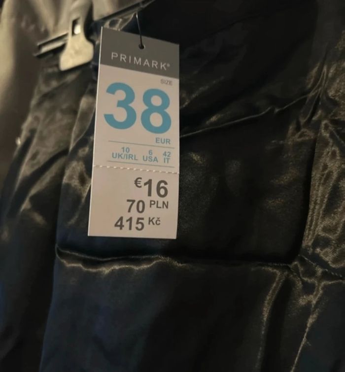 Jupe longue noire satinée Primark taille 38 - photo numéro 2