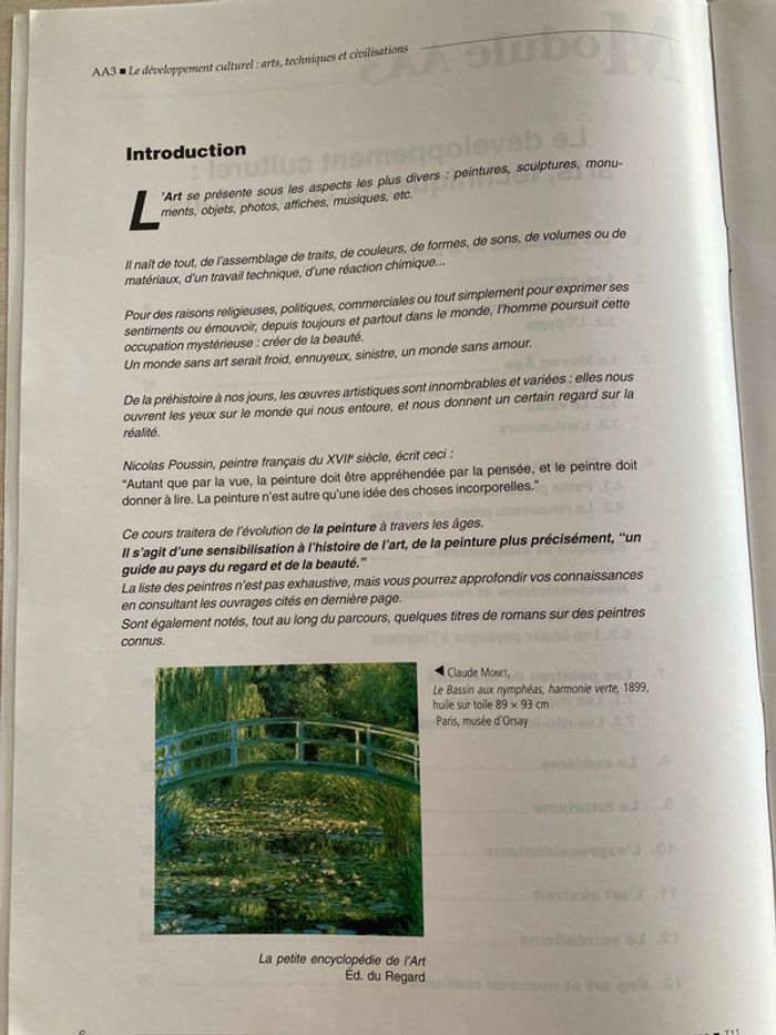 Fascicule CNED Arts appliqués : Développement culturel - photo numéro 3