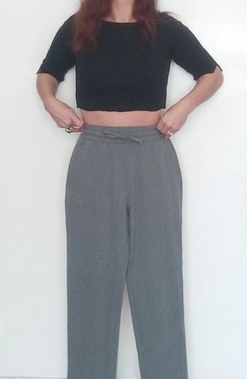 Pantalon casualchic sportwear gris Zara taille 36