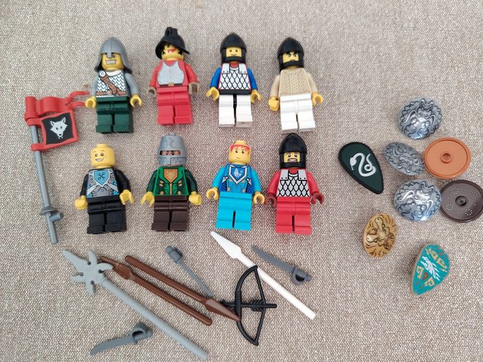 Lot minifigs lego castle chevaliers
