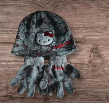 Bonnet et gant hello Kitty