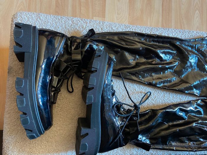 Cuissardes noires vernies - photo numéro 7