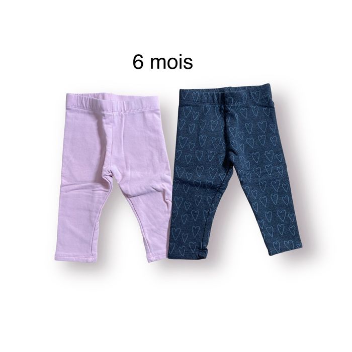 Tex Baby Lot de 2 Leggings chauds Taille 6 mois