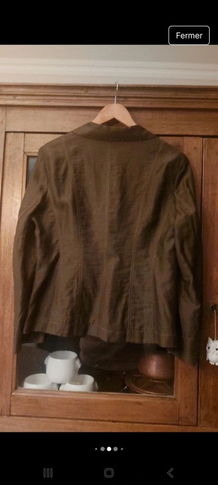 Blazer elegant Apanage lin et viscose be/fr 46 - photo numéro 5