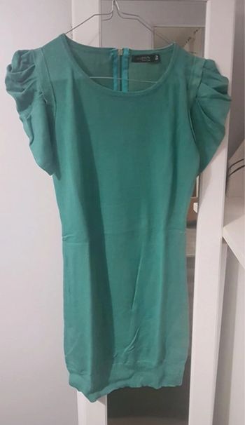 Robe pull manches courtes bouffantes