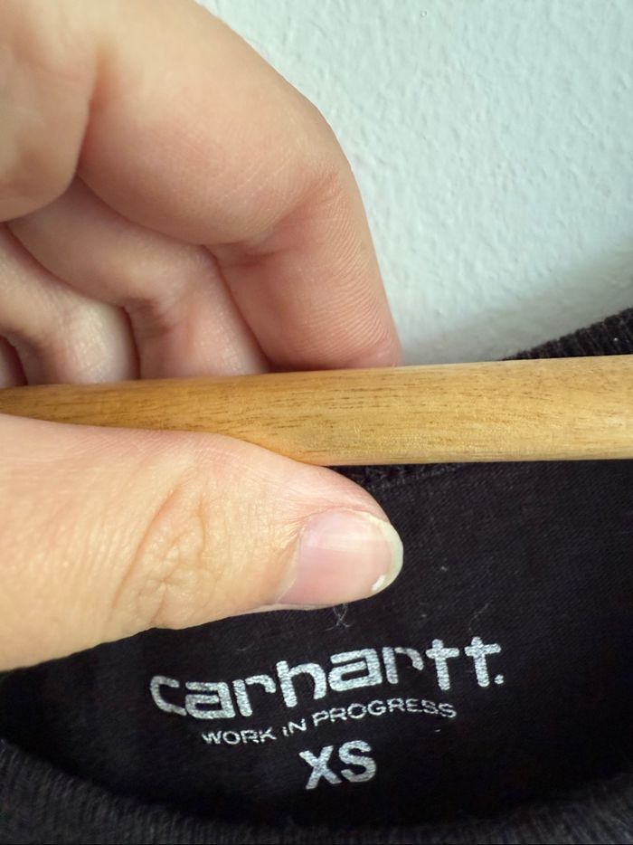Haut de sport noir blanc carhatt taille 34 XS - photo numéro 3