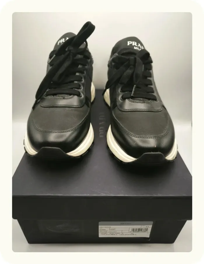 Baskets cuir homme Prada Taille 43 Neuf - photo numéro 4