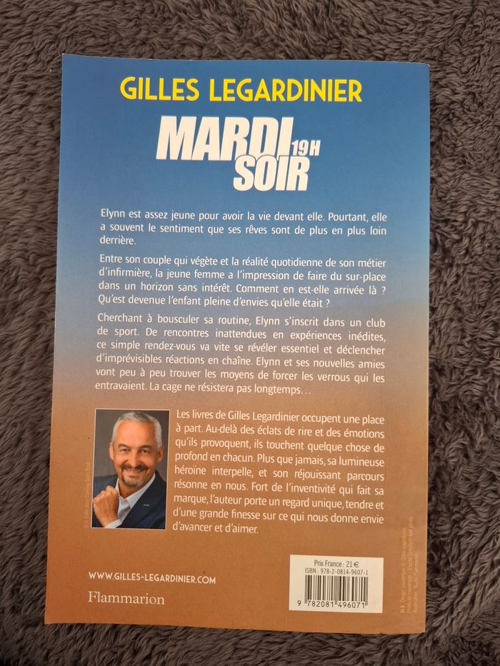 Roman de Gilles Legardinier Mardi soir 19h en bon état - photo numéro 2