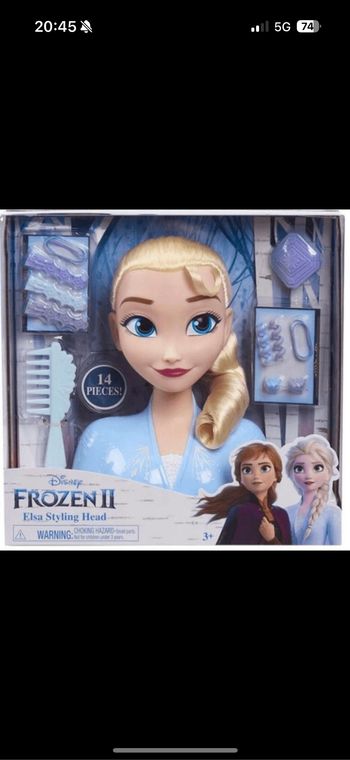 Tête à coiffer Reine des neiges