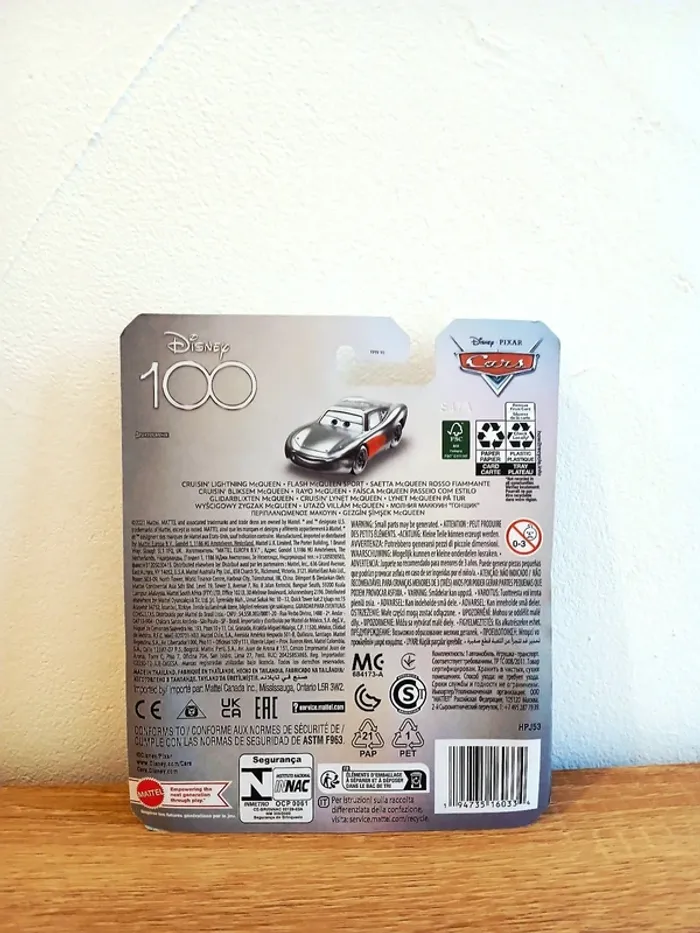 Voiture Miniature Disney 100 Die-Cast Flash McQueen Sport - photo numéro 2