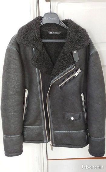 Blouson perfecto entièrement fourré Zara taille M - voir S