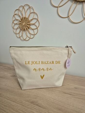 Pochette en coton personnalisée