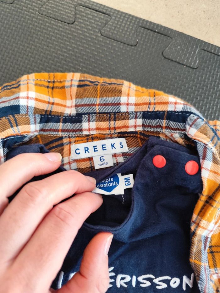 Ensemble 6 mois jeans chemise et tee shirt - photo numéro 3
