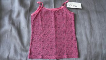 Débardeur rose 6 ans