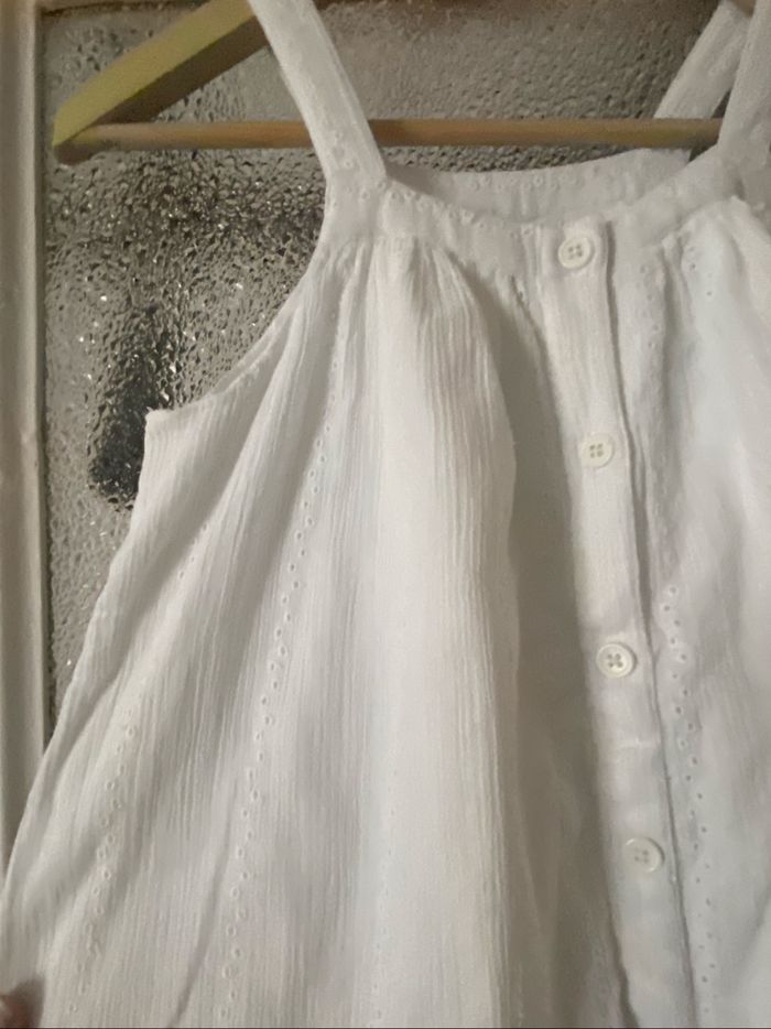 Robe blanche à bretelle Te - photo numéro 2