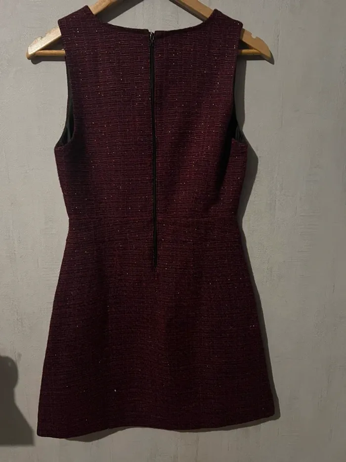 Jolie robe rouge bordeaux pailletée - photo numéro 8