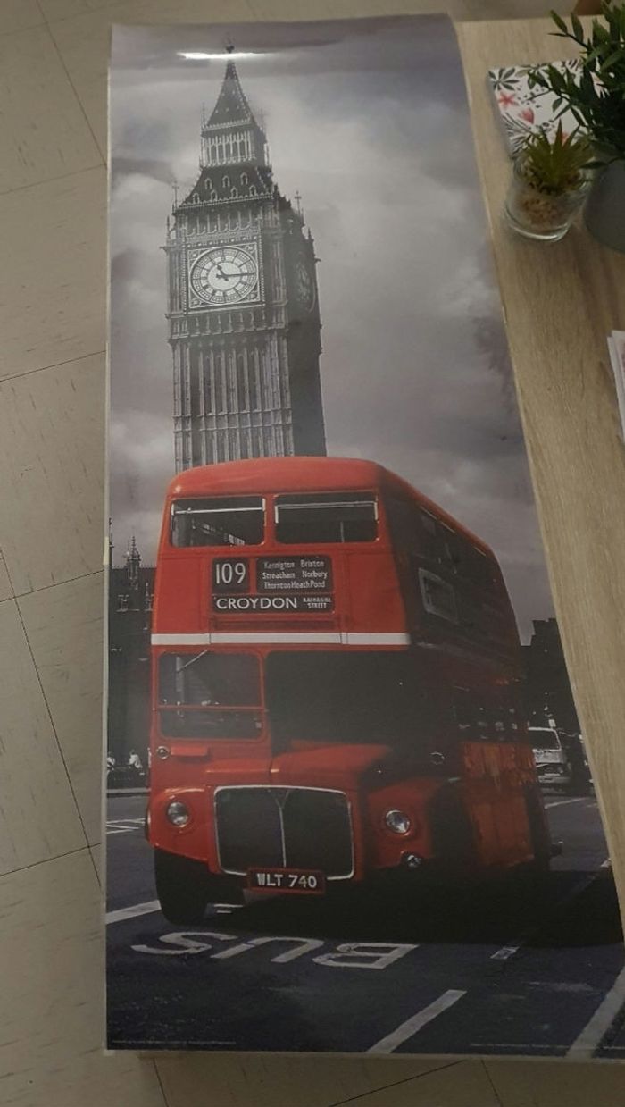 Grande affiche plastifiée Londres