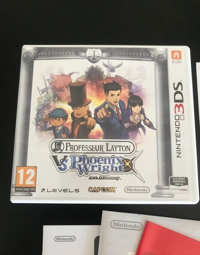 Professeur Layton vs Phoenix Wright : Ace Attorney Nintendo 3DS FR COMPLET VIP - photo numéro 3