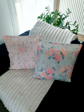 Housses coussin 45x45 (x2) bohème coloré – canapé salon