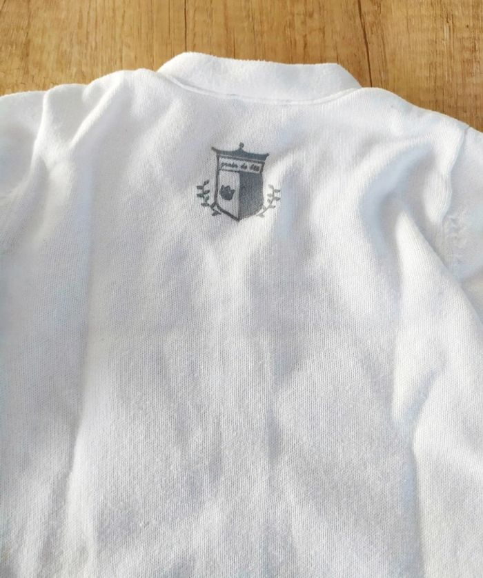 Gilet blanc à boutons garçon taille 24 mois Grain de blé - photo numéro 3