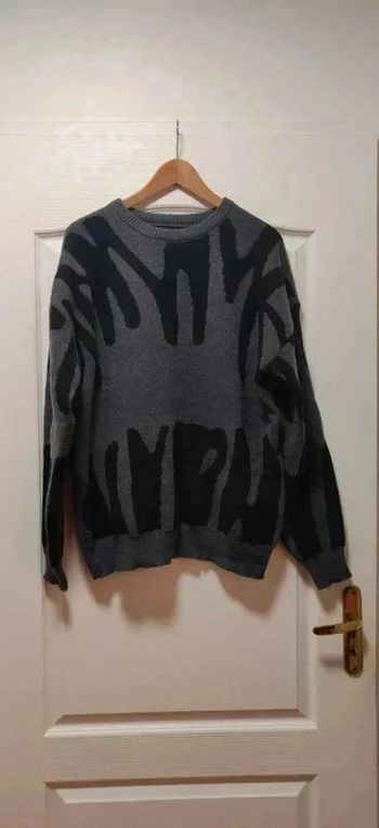 Neuf pull loose gris et noir M/L