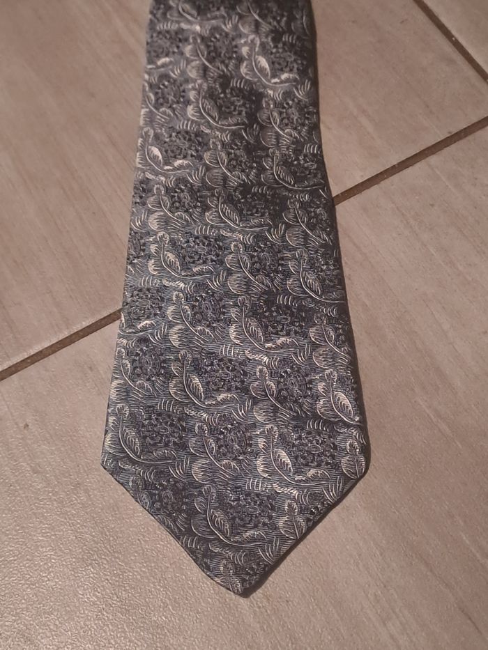 Cravate Gris Brillante Raoul Dufy pour Bianchini Férier - photo numéro 4