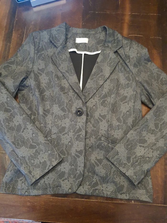 Blazer gris Cassis taille 44 - photo numéro 7