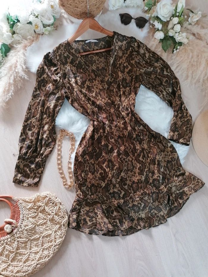 Jolie robe léopard Mango taille M