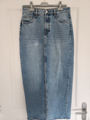 Jupe longue en jean.