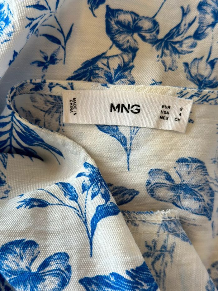Belle robe portefeuille à motifs fleuris Jouy, taille S - Mango - photo numéro 8