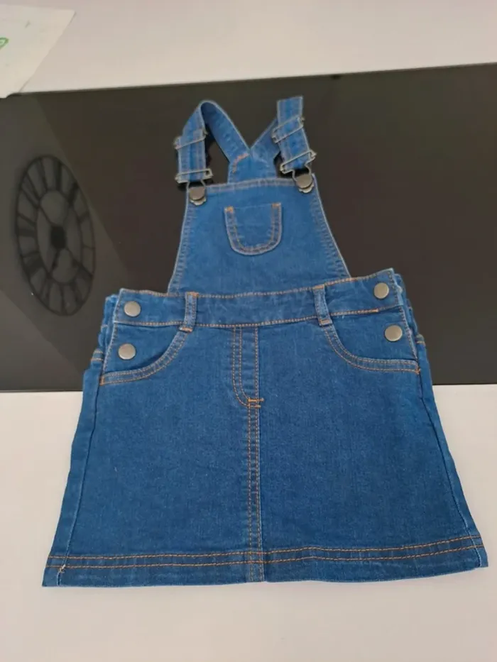 Salopette robe en jean 3 ans