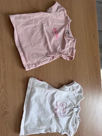 Lot de 2 tee shirt manche courte 