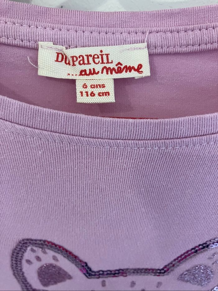 T-shirt manches longues Lilas 6 ans DPAM - photo numéro 4