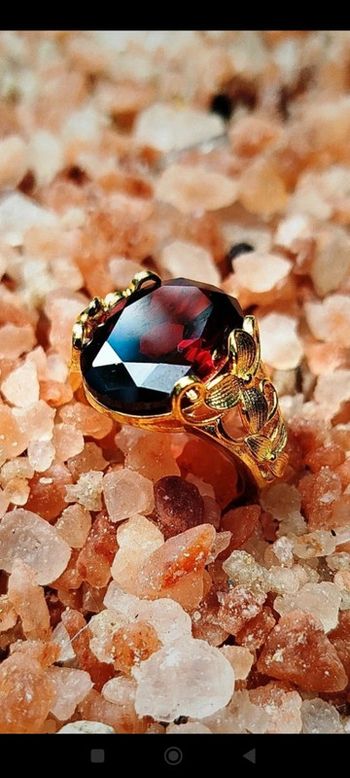 Bague💫Par-delà les Mondes💫Éclat de Grenat