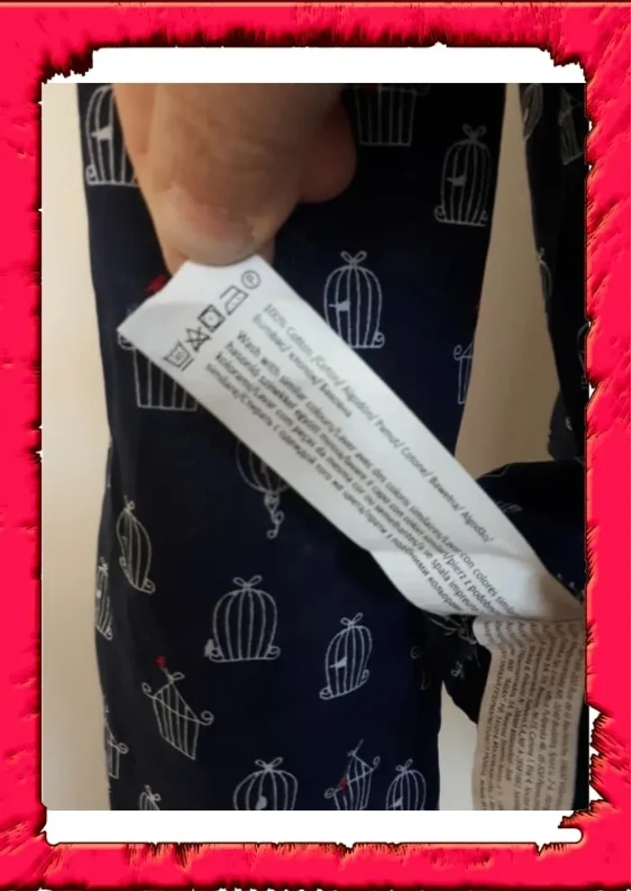 Chemise a motif manches retroussables taille 38 - photo numéro 6