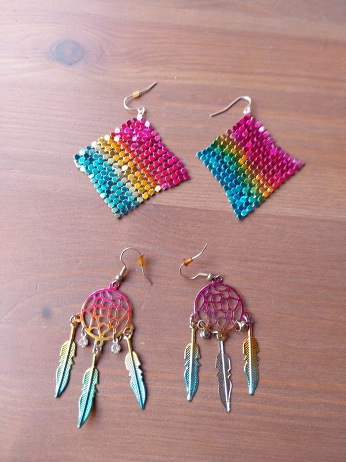 Boucles d'oreilles claires au choix, à l unité