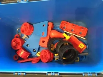 🔧 Baril Meccano enfant modèle 0302 – 6 constructions possibles – Dès 5 ans