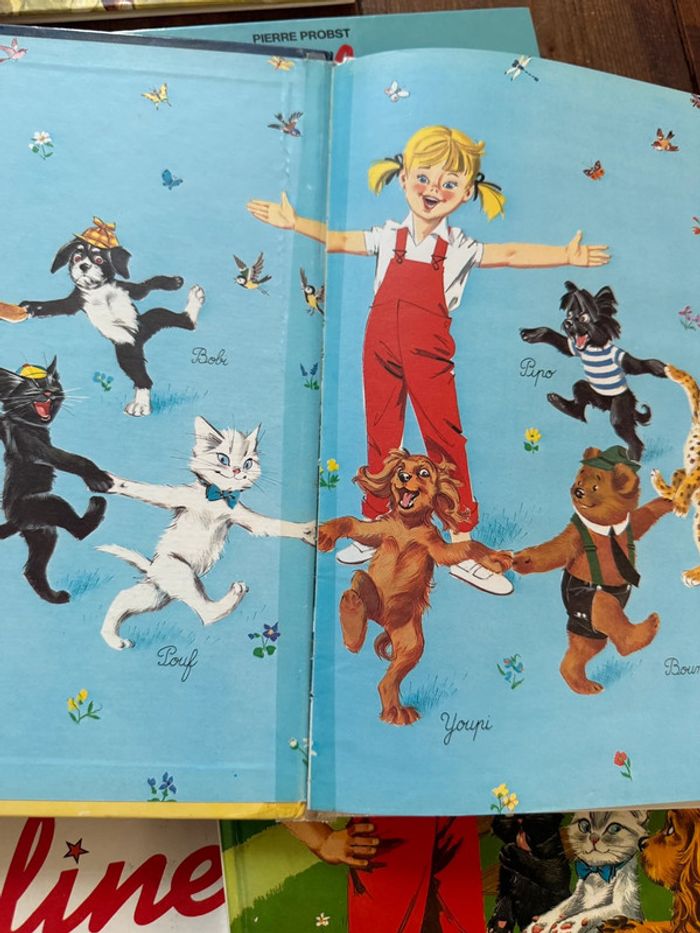 État satisfaisant moyen lot de 11 livres albums Caroline vintage Pierre Probst - photo numéro 8