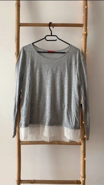 T-shirt manche longue gris