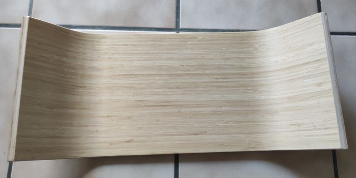 Support écran hauteur fixe, placage bambou sigfinn ikea - photo numéro 3