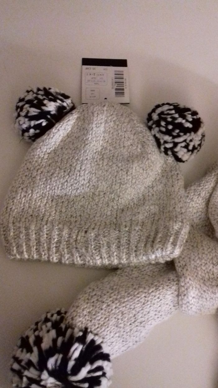 Ensemble bonnet écharpe petit Panda - La Halle - 2 à 4 ans - Neuf - photo numéro 8