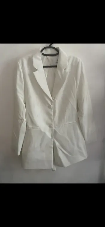 Combi short blanc dos nu