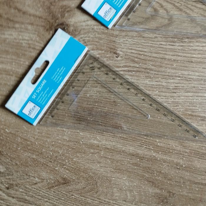 💖 Lot de 2 équerres 15 cm neuve 💖 #emyfleury_scolaire - photo numéro 2