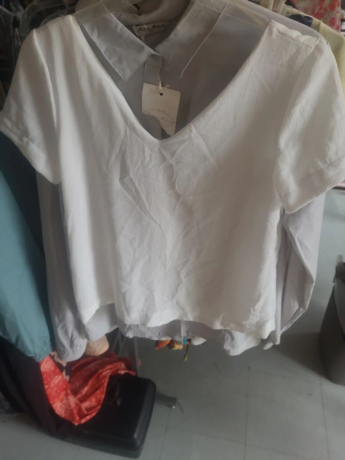 Top uni blanc